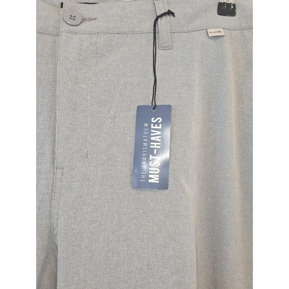 Travis Mathew Grey Stretch Shorts Size 40, NWT - Picture 5 of 9